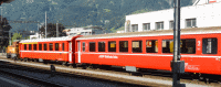 Zugzusammenstellung im Bahnhof Landquart Juli 2009