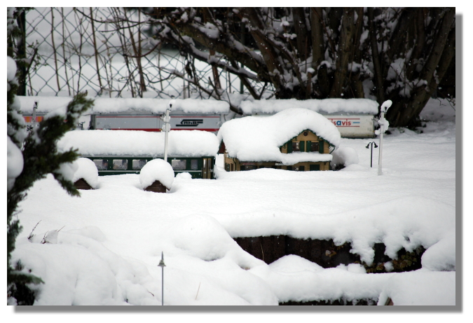 Anlage in Hummeltal, am Ostersamstag, 22.03.2008. Klick aufs kleine Bild rechts oben und die Anlage erscheint am Karfreitag 2007! 